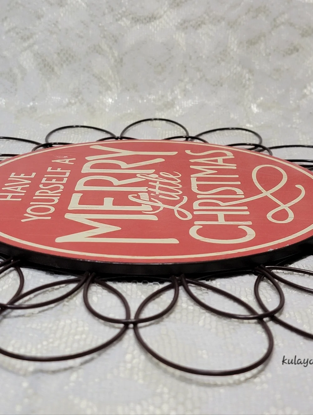 Hallmark Have Yourself a Merry Little Christmas Wall Door Metal Holiday Sign